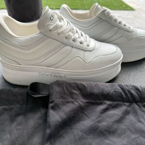 Celine White Platform Sneakers